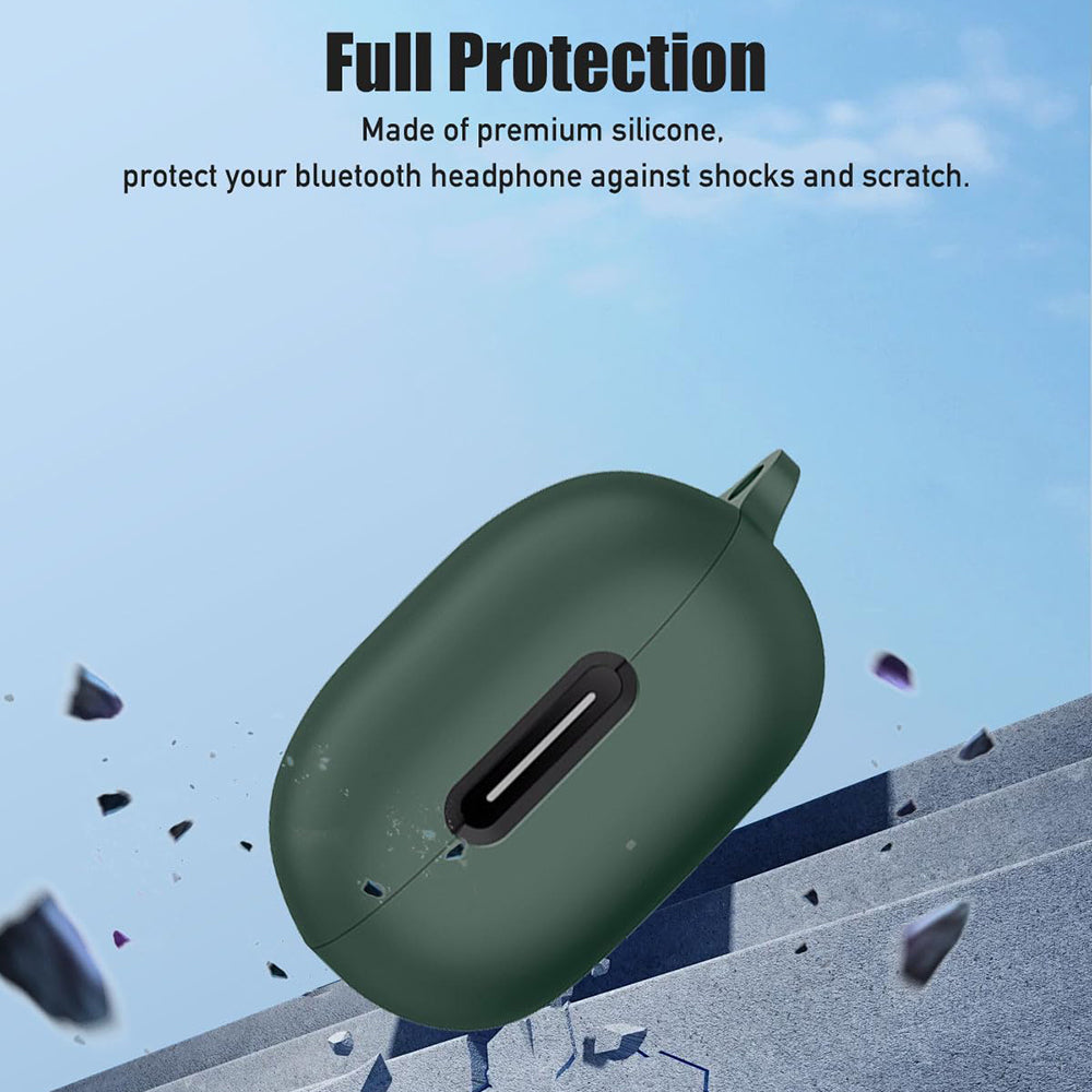 Custodia Techsuit Silicone per OnePlus Buds Pro 2, Nera