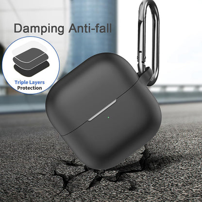 Custodia Techsuit Silicone per Huawei FreeClip 2, Nera