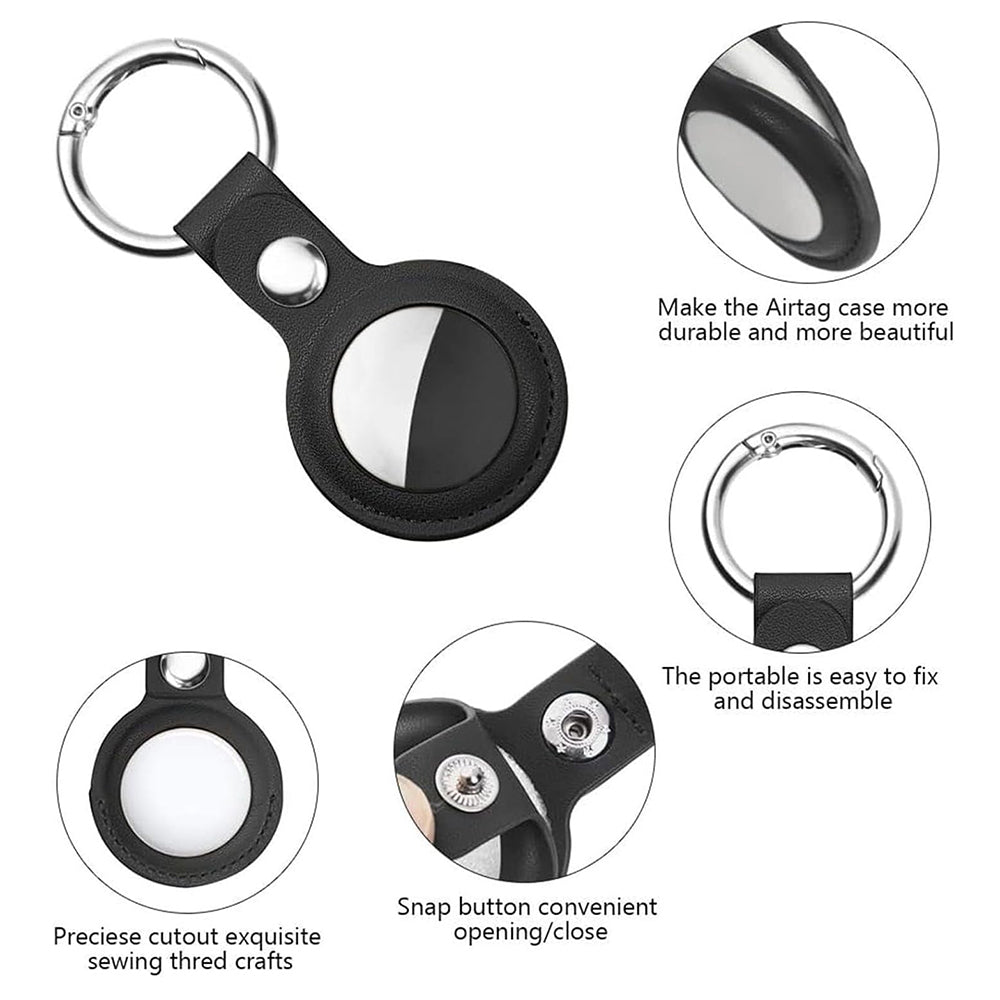 Techsuit SLH1 Hülle für Apple AirTag, Schwarz
