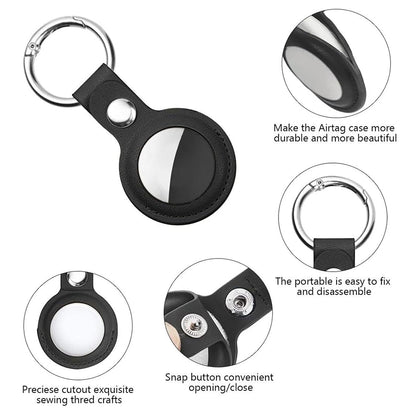 Techsuit SLH1 Hülle für Apple AirTag, Schwarz