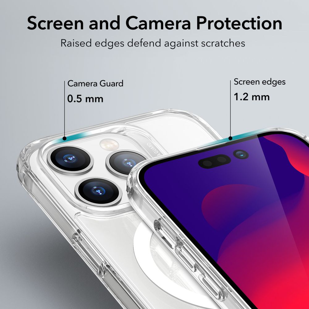 Custodia MagSafe per Apple iPhone 14 Pro Max, ESR, Ch Halolock, Trasparente