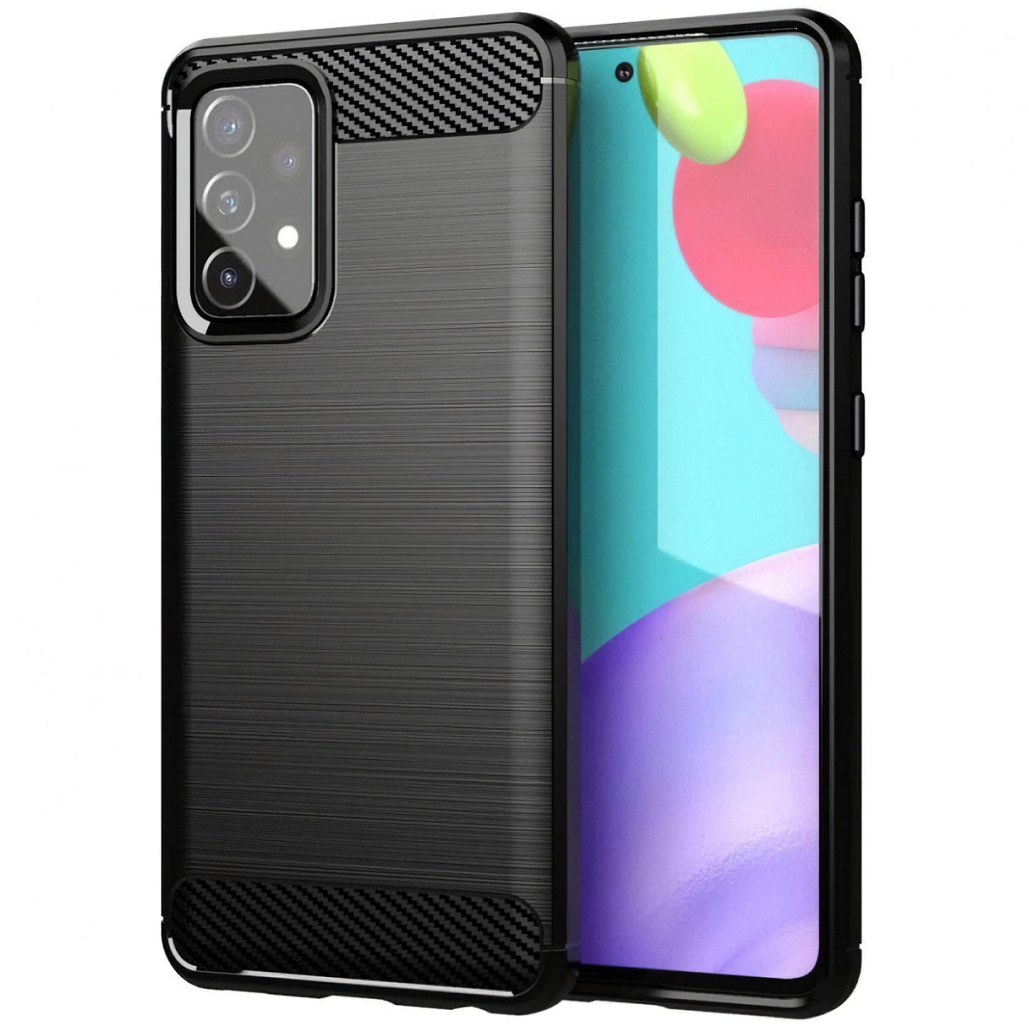 Coque pour Samsung Galaxy A53 5G A536, OEM, Carbone, Noire