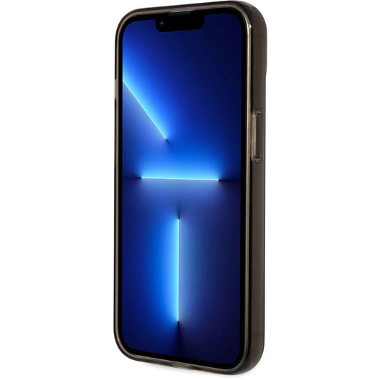 TPU-Hülle Karl Lagerfeld IML für Apple iPhone 14 Plus, Ikonik NFT, Schwarz Transparent KLHCP14MHNIKTCK