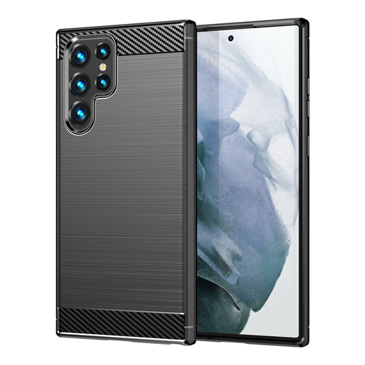 Coque pour Samsung Galaxy S23 Ultra S918, OEM, Carbone, Noire
