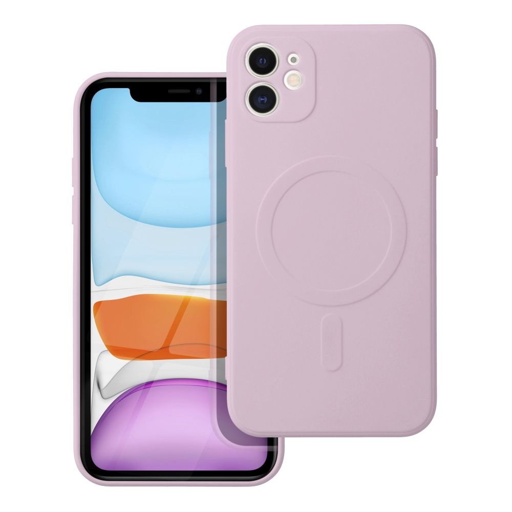 Coque MagSafe pour Apple iPhone 11, OEM, Silicone Mag, Rose