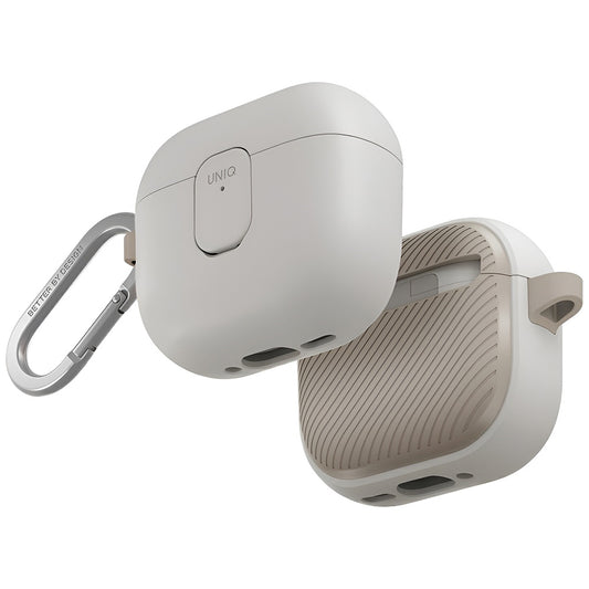 UNIQ Clyde Hülle für Apple AirPods 4, Beige Grau