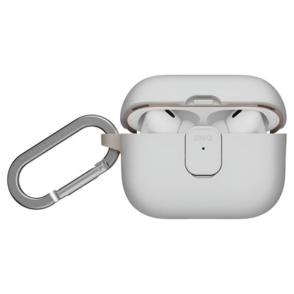 Coque UNIQ Clyde pour Apple AirPods Pro 3, Gris Beige