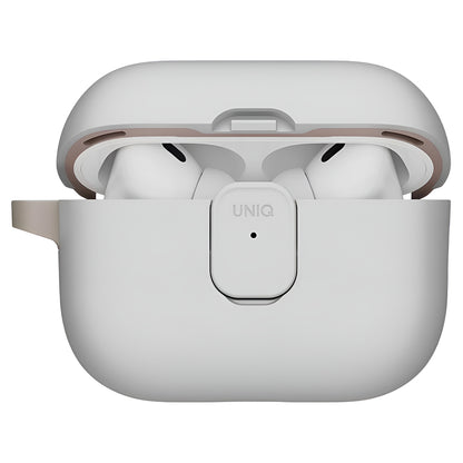 Coque UNIQ Clyde pour Apple AirPods Pro 3, Gris Beige