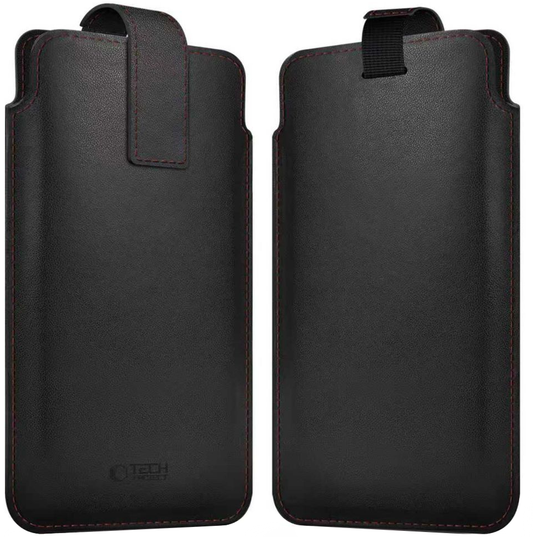 Universelle Handyhülle, Tech-Protect, SM65, Schwarz Rot