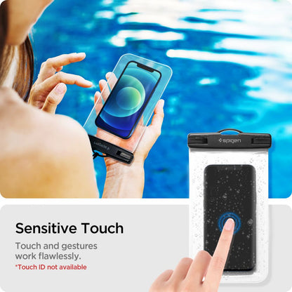 Custodia Universale Waterproof per Telefono max. 3.5inch - 7inch, Spigen, A601, Set 2 pezzi, Trasparente AMP03098