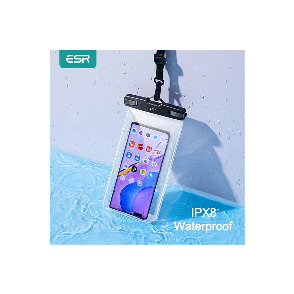 Custodia Universale Waterproof per Telefono max. 6.5inch, ESR, Nera