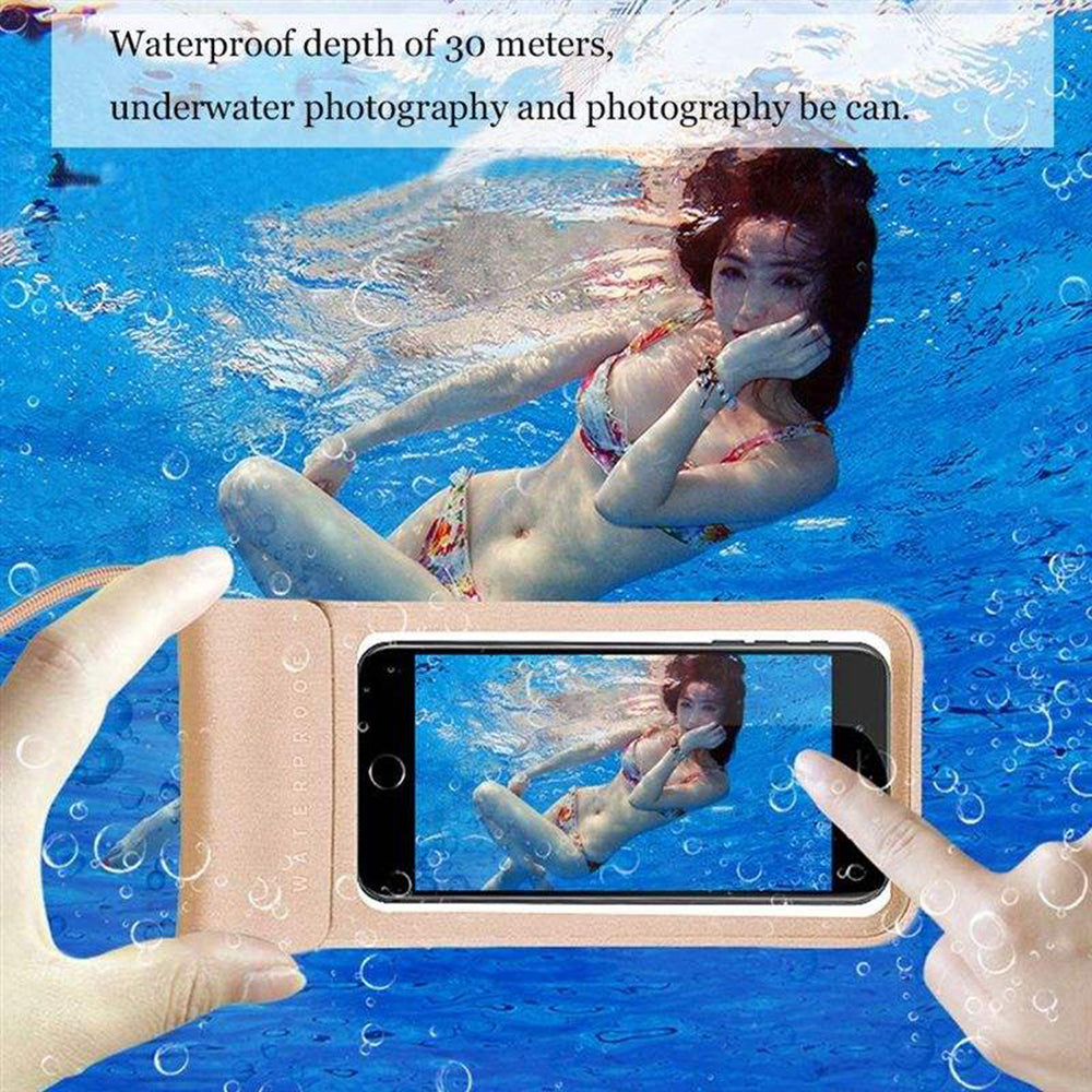 Custodia Universale Waterproof per Telefono max. 6.8 pollici, Techsuit, TWC1, Turchese