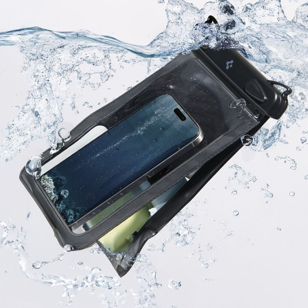 Housse Universelle Waterproof pour Téléphone max. 6.9 pouces, Spigen, A603, Noire ACS09745
