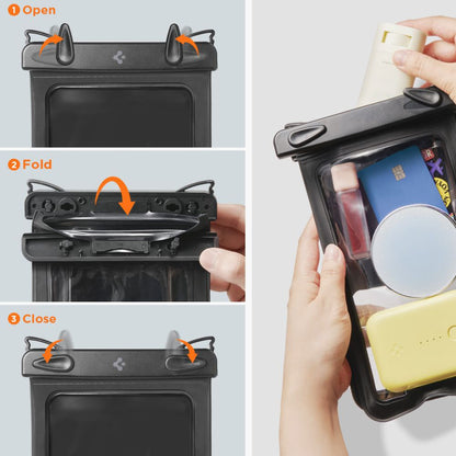 Housse Universelle Waterproof pour Téléphone max. 6.9 pouces, Spigen, A603, Noire ACS09745