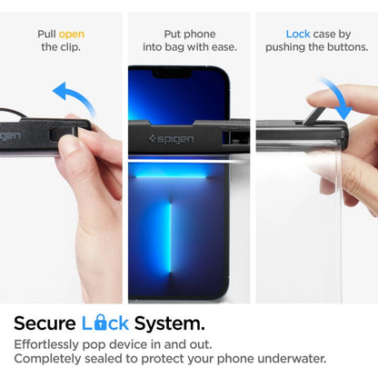 Custodia Universale Waterproof per Telefono max. 8.2inch, Spigen, A601, Trasparente