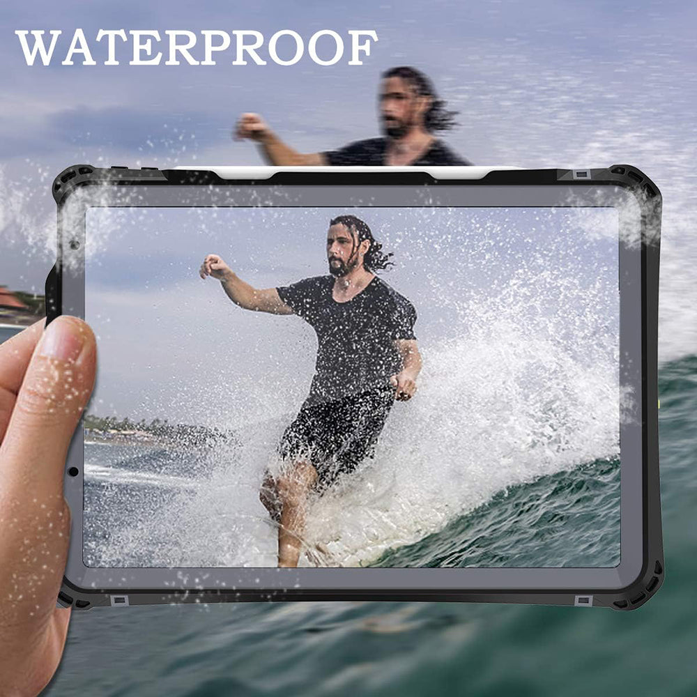 Custodia Waterproof per Apple iPad Air (2022) / Air (2020), ShellBox, Nera