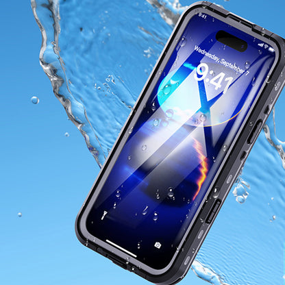 Wasserdichte Hülle für Apple iPhone 16 Pro Max, ShellBox, Schwarz
