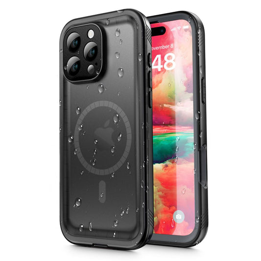 Coque étanche pour Apple iPhone 16 Pro, ShellBox, Noire