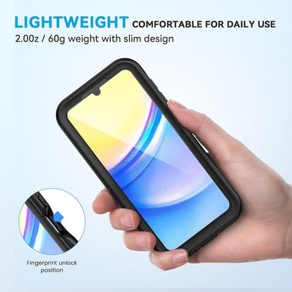 Custodia Waterproof per Samsung Galaxy A15 5G A156 / A15 A155, ShellBox, Nera
