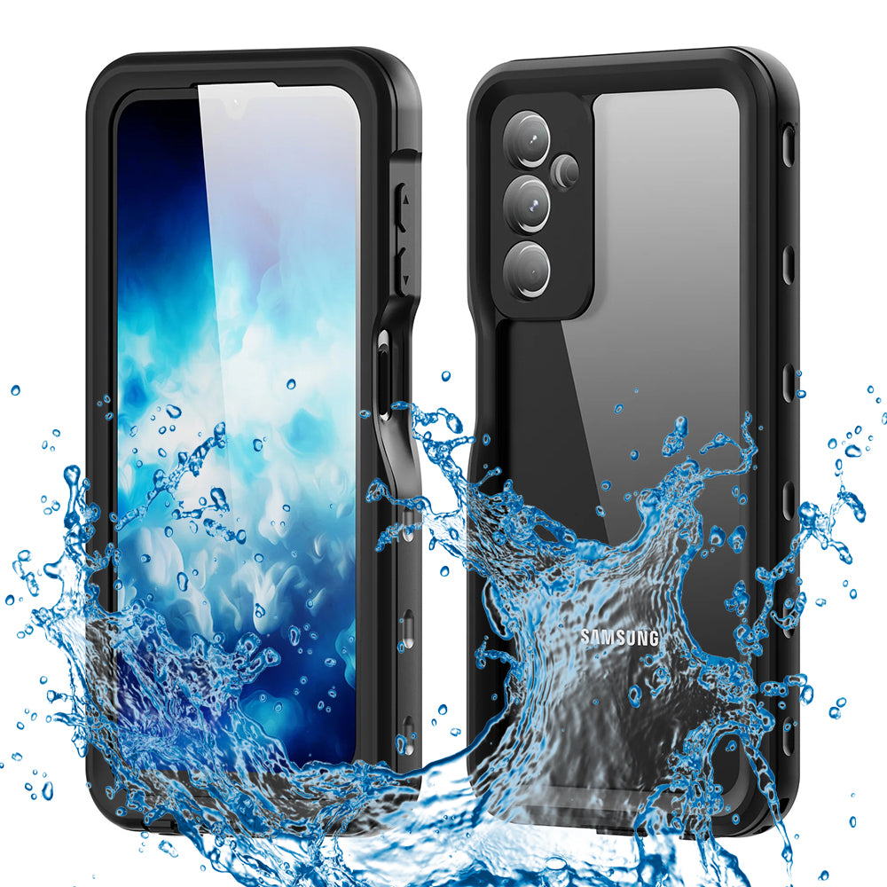 Coque Waterproof pour Samsung Galaxy A25 A256, ShellBox, Noire