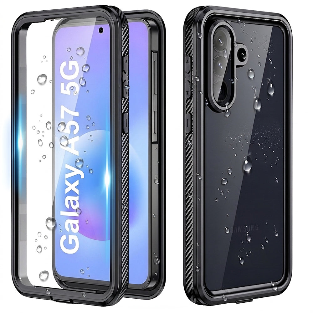Custodia Waterproof per Samsung Galaxy A57 5G, ShellBox, Nera