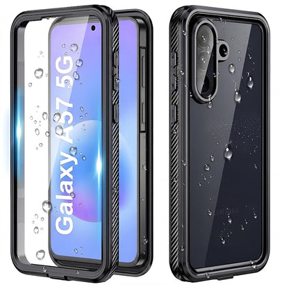 Custodia Waterproof per Samsung Galaxy A57 5G, ShellBox, Nera