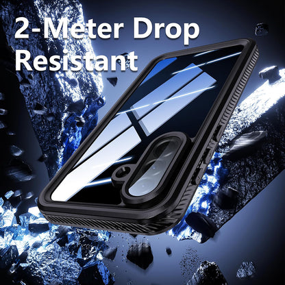 Custodia Waterproof per Samsung Galaxy A57 5G, ShellBox, Nera