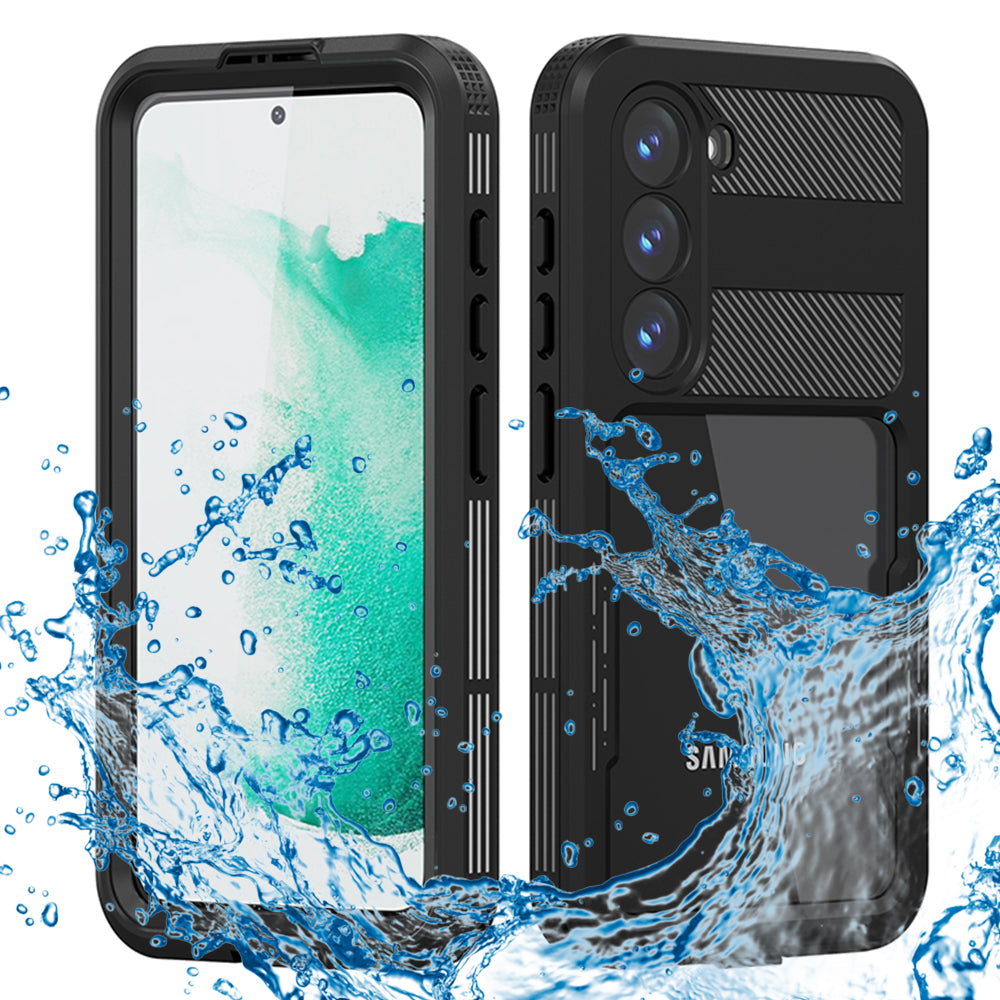 Custodia Waterproof per Samsung Galaxy S23 S911, ShellBox, Nera