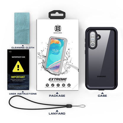 Custodia Waterproof per Samsung Galaxy S25 S931, ShellBox, Nera