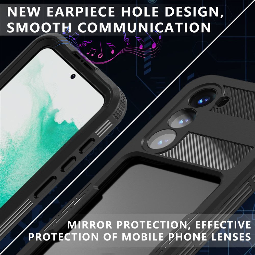 Wasserdichte Hülle für Samsung Galaxy S26, ShellBox, Schwarz