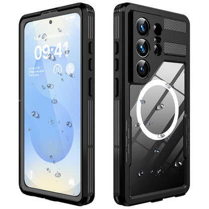 Wasserdichte Hülle für Samsung Galaxy S26 Ultra S948, ShellBox, Schwarz