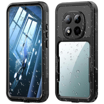 Custodia Waterproof per Xiaomi Redmi Note 15 Pro 5G, ShellBox, Nera