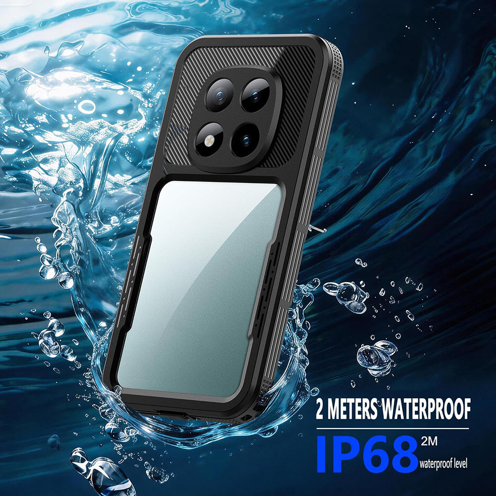 Custodia Waterproof per Xiaomi Redmi Note 15 Pro 5G, ShellBox, Nera