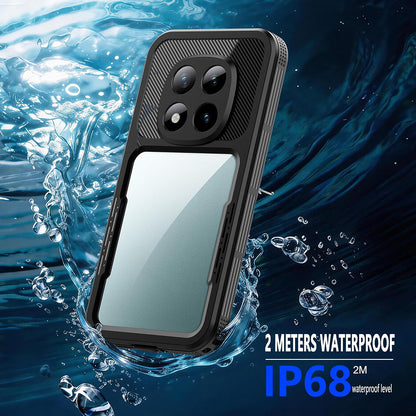 Custodia Waterproof per Xiaomi Redmi Note 15 Pro 5G, ShellBox, Nera