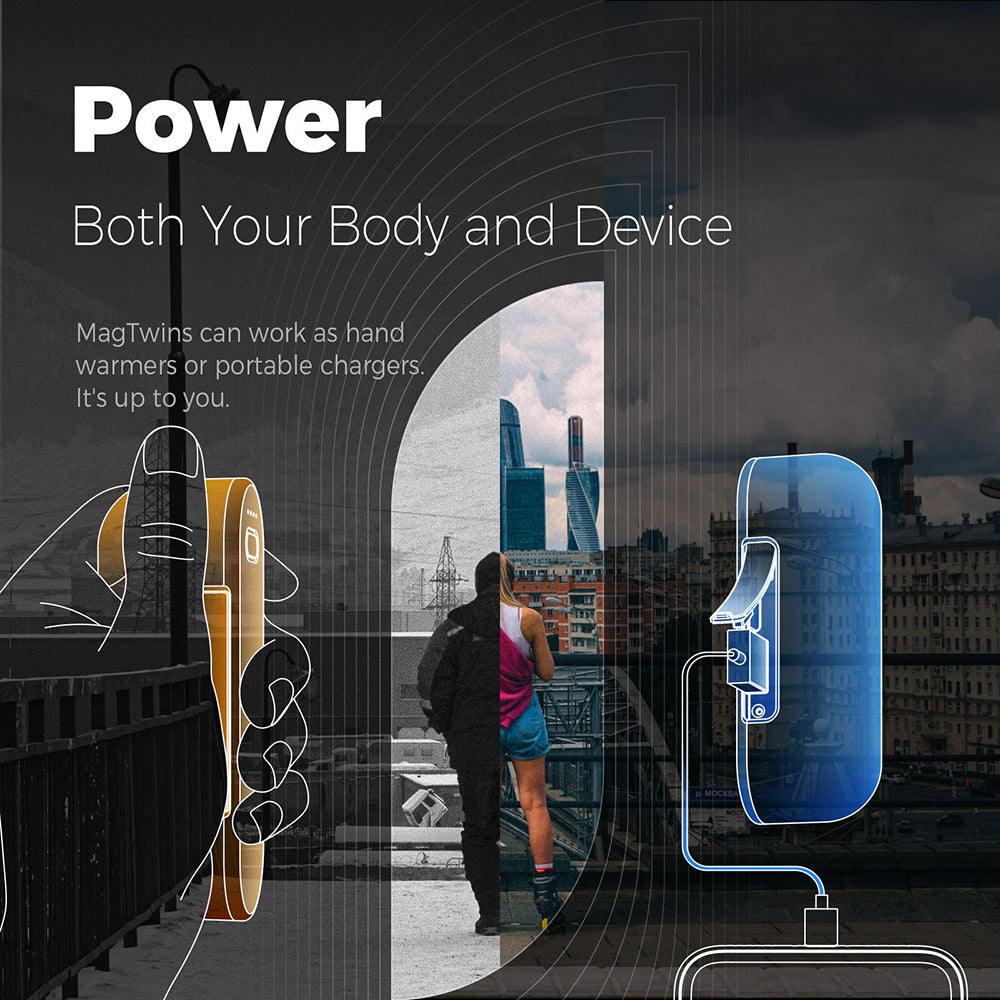 Handwärmer Ocoopa UT2s, Schwarz