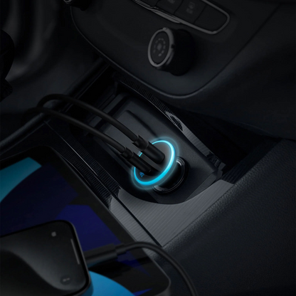 Chargeur Auto Anker 323, 52,5W, 3A, 1 x USB-A - 1 x USB-C, Noir, Reconditionné A2735G11