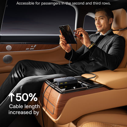 Auto-Ladegerät Baseus PrimeTrip VW1, 105W, 3A, 3 x USB-A - 2 x USB-C, Schwarz C00069000121-00