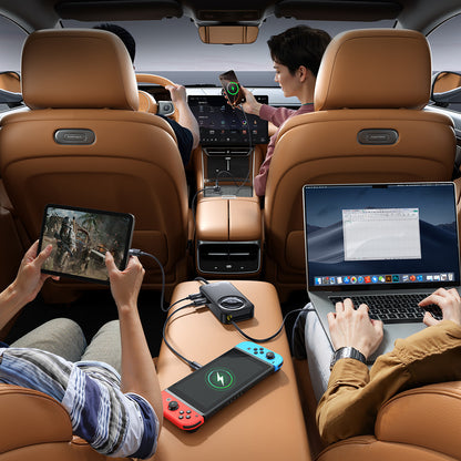 Auto-Ladegerät Baseus PrimeTrip VW1, 105W, 3A, 3 x USB-A - 2 x USB-C, Schwarz C00069000121-00