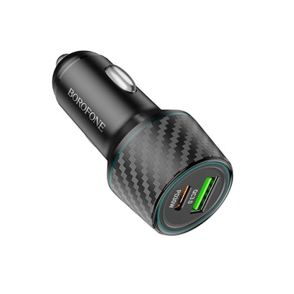 Auto-Ladegerät Borofone BZ21 Brilliant, 48W, 3A, 1 x USB-A - 1 x USB-C, Schwarz