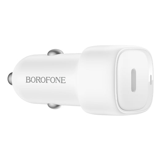 Caricabatterie Auto Borofone BZ34A Cloud, 20W, 3A, 1 x USB-C, Bianco