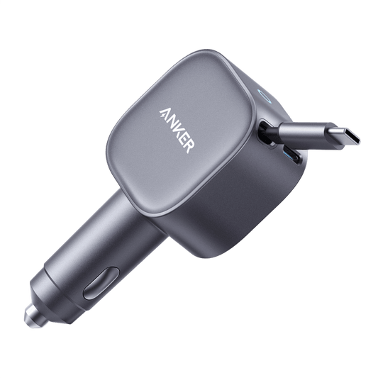 Caricabatterie Auto Con Cavo USB-C Anker Nano, 75W, 3A, 1 x USB-C, Grigio A2738HA2