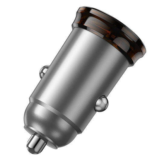 Auto-Ladegerät mit Lightning-Kabel HOCO NZ16A, 43W, 3A, 1 x USB-A - 1 x USB-C, Grau