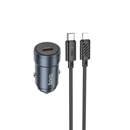 Auto-Ladegerät mit Lightning-Kabel HOCO Z57, 30W, 3A, 1 x USB-C, Grau