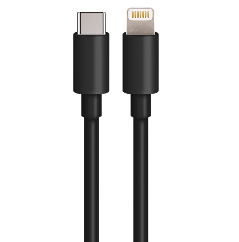 KFZ-Ladegerät mit Lightning-Kabel MaXlife MXCC-04, 20W, 3A, 1 x USB-A - 1 x USB-C, Schwarz