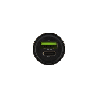 Caricabatterie Auto Con Cavo USB-C MaXlife MXCC-04, 20W, 3A, 1 x USB-A - 1 x USB-C, Nero