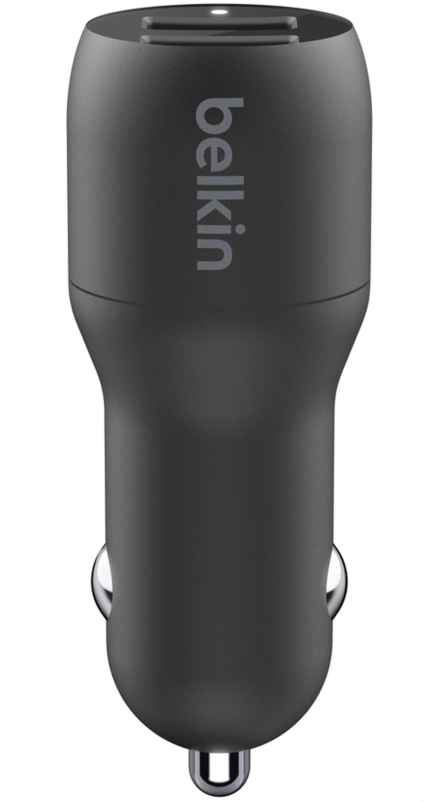 Chargeur Auto Avec Câble Lightning Belkin BoostCharge Dual, 24W, 2.4A, 2 x USB-A, Noir CCD001bt1MBK