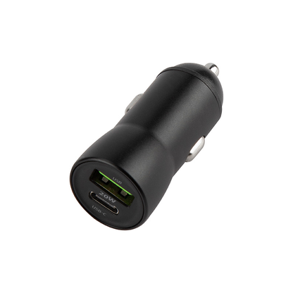 Caricabatterie Auto Con Cavo USB-C MaXlife MXCC-04, 20W, 3A, 1 x USB-A - 1 x USB-C, Nero