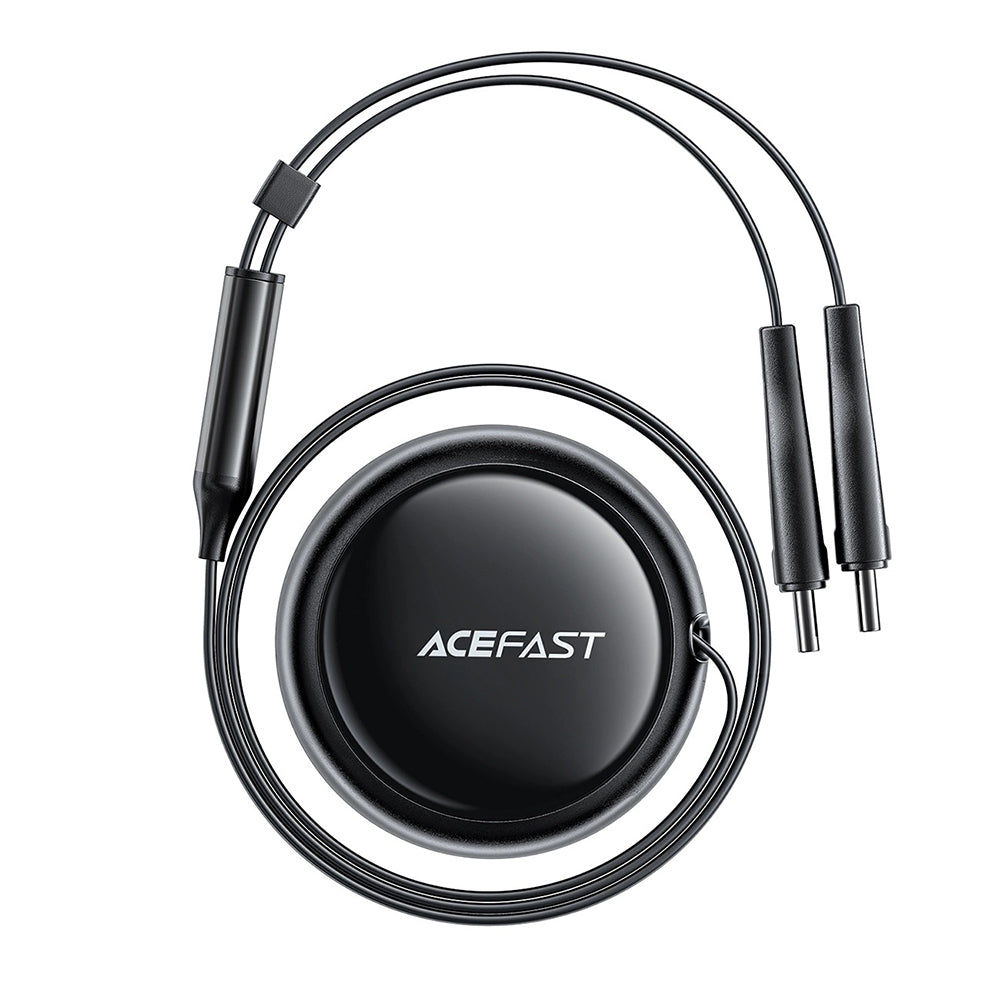 Acefast B13 Car Charger with USB-C Cable, 53W, 3A, 1 x USB-A, Black