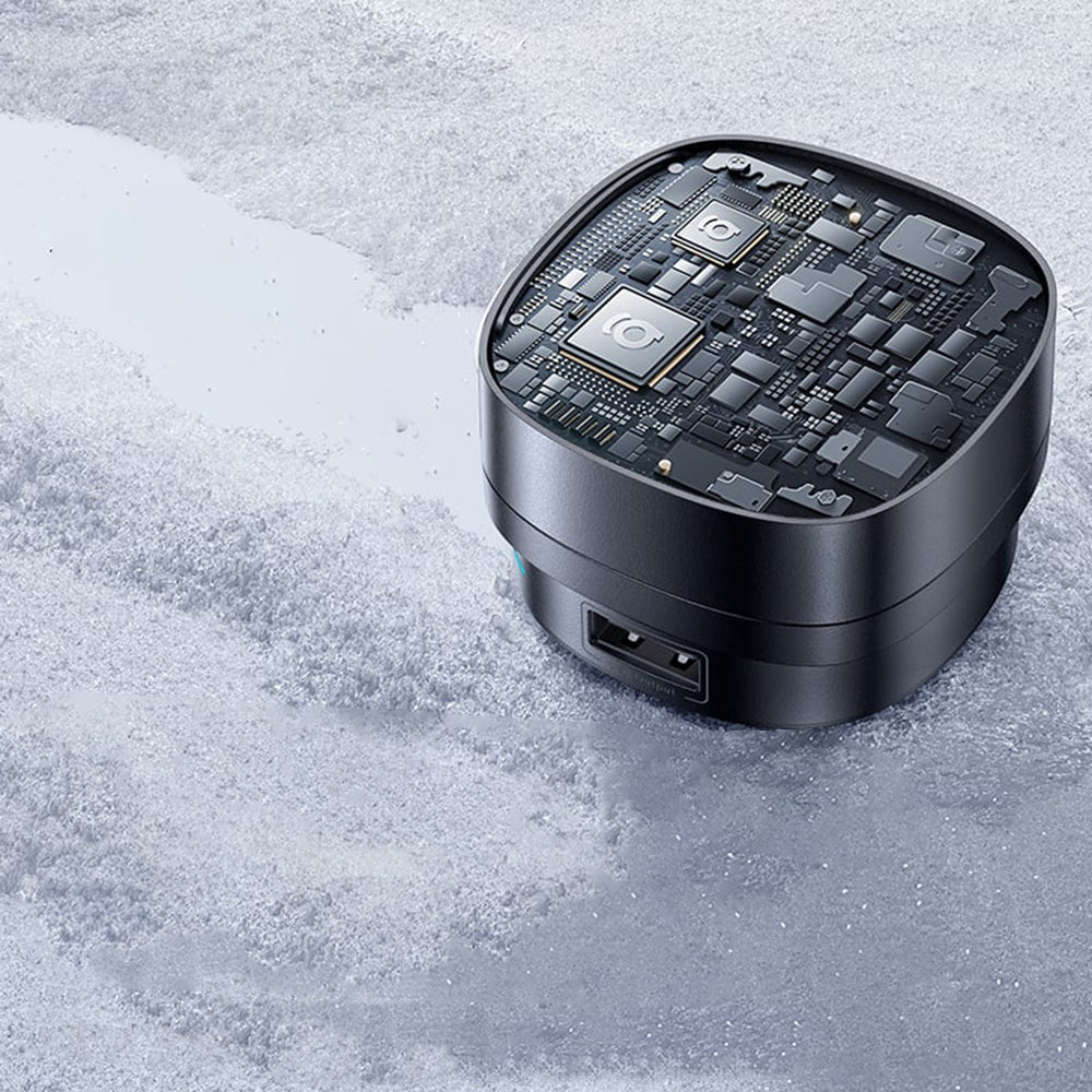 Caricabatterie Auto Con Cavo USB-C Baseus PrimeTrip VR1, 60W, 3A, 1 x USB-A - 1 x USB-C, Nero C00069001121-00