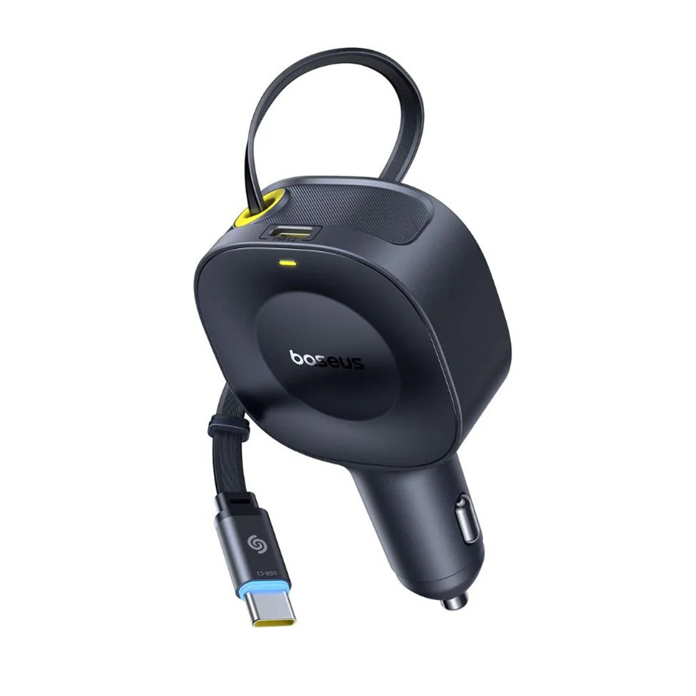 Chargeur de voiture avec câble USB-C Baseus PrimeTrip VR2, 30W, 3A, 1 x USB-C, Noir C0206400